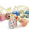 Polymer Clay Car Perfume Bottle Car Hanging Decoration Essential Oils Diffusers Perfume Pendant Bottles Fragrance Air Fresher Ornament