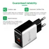 5 V 3A 9V 2A Handige snelle QC3.0 Wall Charger USB Snelle lading Travel Power Adapter Opladen met US EU-plug voor iPhone Samsung Cellphone Universal Nieuw