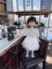 high quality baby Girls Clothing Sets Summer Short Sleeve T-shirt Cartoon Tops and Tutu Skirts 2pcs suits toddler kids hot wear outfit
