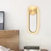Lampy ścienne Postmodernowy luksusowy światło projektant salonu Kreatywne proste studium sypialnia koryta koryta