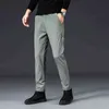 Märke Höst Mäns Casual Byxor Män Slim Fit Arbete Elastisk Midja Jogger Pant Utomhus Långt Byxor Sweatpants Man Plus Size 38 211108