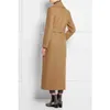 Getspring mulheres casaco inverno casaco de lã jaqueta preto cinza vinho tinto camelo bandage longo lã moda 210601