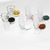 Shisha 14 mm und 18 mm 2 in 1 Glasschale männlich Joint Raucherzubehör Griff Schönes Schiebeschalenstück für Bongs Wasserpfeifen