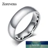 Zorcvis Nova Moda 6mm Anel de Casamento Clássico para Homens Mulheres Ouro Prata Cor Aço Inoxidável Anel de Noivado Preço de Fábrica Especialista Qualidade Mais Recente Estilo