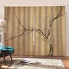 Curtain & Drapes Custom Any Size Chinese Style Plum Vintage Tree Flowers Window Curtains For Living Room Blackout Bedroom Decoration