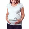 Dziecko ładuje ciąży T shirt Dziewczyna macierzyński krótki rękaw Topy ciąży ogłoszenie koszula mama ubrania trójniki 20220303 H1