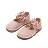 Fashion Girls Soft Sole Princess Shoes Spring Children's Non-Slip Soft Bottom Flat Baby Läder Casual X0703