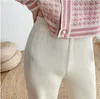 Automne 2 pièces Set Cardigan en tricot à carreaux Cardigan à manches longues Manteau + Pantalon à jambe large Ensembles élégants Veste à col en V Pantalons Tenues 210519