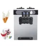 Desktop Soft Ice Cream Machine Stainless Steel Sweet Cone Makers Vending 110V 220V