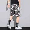 Camouflage losse vrachtshorts mannen cool zomer militaire camo korte broek homme vracht shorts no riem 210322