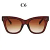Yian Classic Cat Eye Sunglasses Dames Vintage Oversized Gradiënt Zonnebril Tinten Vrouwelijke Luxe Designer UV400 Zonnebril