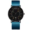 Montres-bracelets hommes montres 2021 luxe mode hommes montre d'affaires Ultra mince en acier inoxydable maille ceinture Quartz poignet Reloj Hombre