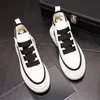 Fashion Designer Men High-top Cushion Platform Shoes Causal Flats Moccasins Punk Rock Walking Sneakers Non-slip Tennis Wedding Dress Loafers X181