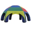 Coloré Big Party Shelter Gonflable araignée dôme tente air soufflé Arch Marquee House Venez avec ventilateur À vendre / location pas de rideaux de porte