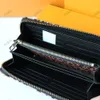 Fashion womens wallet leopard embossed classic letters design lady long wallets high quality ladies zipper purse6594929