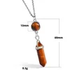 Collier pendentifs en pierres précieuses naturelles opale Quartz Rose pendentif en cristal de guérison collier en pierre bijoux de mode pour femmes filles cadeau