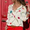 Jocoo Jolee losse blouse vrouwen lange mouw patchwork print office shirt dames casual tops plus size blusas femininas 210619