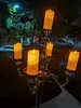 70cm tall)5 Arm Gold Candelabra Tall Wedding Decoration Table Centerpieces Crystal Candle Holder For European Decor senyu583