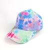 Baseball hats Summer casualn Tie Dyed ball cap snapback Unisex Adjustablel Versatile Sun Shading caps Fashion Hip Hop Sunscreen hat LT5