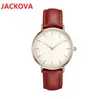 Famoso designer classico Crime French Watches Movimento al quarzo Orologio da polso 40mm Orologio da polso con cinturino in pelle bianca rosa rossa