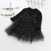 2020 Spring Children's Clothing New Ins Girl Dress 1-5 Years Old Kids Fake Two-pointed Mesh Pettiskirt Princess Party Dress Q0716