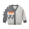 Mudkingdom Kids Knit Sweater Cartoon Baby Boy Clothes Cardigan Coat Winter Children's Clothing 210615