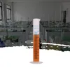 Laboratuvar malzemeleri Plastik ölçüm silindiri 250ml mavi çizgi ölçekli asit ve alkali dirençli PP