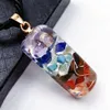 7 chakra energie hanger orgoniet ketting regenboog kristal hangers yoga meditatie kettingen hars sieraden voor vrouwen mannen