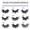 Fabriqué à la main 25mm 3D Vison Cheveux Faux Cils Épais Long Doux Lumière Bouclés Entrecroisé Faux Cils Extensions Maquillage Des Yeux Laser Emballage 9 Modèles DHL Gratuit