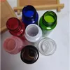 Conteneurs de bouteilles en plastique colorées vides en gros avec bouchon à vis pour shampoing, lotions, savon liquide pour le corps avec couvercle en bois de bambou