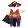 Engraçado Halloween Pet Cachorro Castumes Pirate Terno Cosplay Roupas Para Pequenos Cães Médios Gatos Chihuahua Cachorrinho Produtos 211027