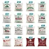 Christmas lattice Pillow Case linen 45*45cm pillow cover home Textiles sofa cushion cover office Christmas decorations T2I52764