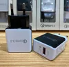 QC 3.0 Fast Wall Charger USBクイックチャージャーUS EUプラグ用iPhone X Samsung S10 S9 Wholesale Price