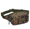 Camo Fanny Pack Tactical midjeförpackningar för camping Vandring Cykling Chest Sling Bag Outdoor Canvas midjeväska