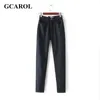 GCAROL femmes taille haute Denim Jeans Vintage Slim maman Style crayon qualité basique pantalon pour 4 saison 210809
