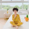 Children's autumn clothes long-sleeved cotton underwear two-piece suit boys pajamas spring and P4479 210622