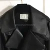 Giacche in vera pelle da uomo Cappotto in pura pelle di montone Designer Moda Streetwear Giacca nera Uomo Donna Cappotti da motociclista Abbigliamento