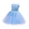 vendre comme des gâteaux chauds Robes Fluffy Formelles Enfants Robes Fête D'anniversaire Filles Pageant Robes Première Comunion Robe Filles Vêtements De Fête Q0716