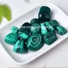 Genuine Malachite Tumbled Stone Crafts 20-30mm Pietre di cristallo di quarzo a strisce verdi naturali a forma libera utilizzate per la protezione e la guarigione Wicca positiva Piedras Caidas