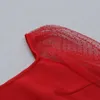 Ocstrade manga longa bandagem vestido de chegada vermelho bodycon mulheres verão sexy festa clube 210527