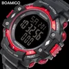 100m 방수 남성 스포츠 시계 Boamigo 브랜드 보수계 칼로리 LED 디지털 시계 수영 손목 시계 Reloj Hombre X0524