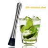 Rostfritt stål krossad is muddler bar verktyg cocktail bartender frukt masher pestles diy dryck mixer3382800