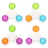 Pop it Fidget Hand Spinners toy Sensory Push Bubble Board Game Anxiety Stress Reliever Kids Adults Autism in stock2591926