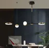 Modern LED Lâmpadas de Pingente para sala de estar Decoração de jantar luzes interno enforcamento de iluminação luminárias em casa ouro preto