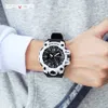 Sanda Men zegarki wojskowe G White Sport Watch LED Digital Wodoodporne zegarek 50m Water
