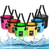 Buckets 12L Multifunction Portable Outdoor Travel Foldable Water Bucket Car Wash Bowl Sink Washing Bag Folding