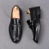 Nouveaux accessoires en métal pointu pour hommes sans lacet plat formel Oxfords robe de soirée de mariage chaussures de reconstitution historique Sapato Social Masculino