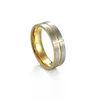 Groove Cross Band Rings roestvrij staal blauw zwart gouden vingerring voor vrouwelijke mannen mode sieraden wil en sandy