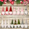 Decorazioni natalizie 3 pezzi Foresta Vecchio Mini bambola Ciondolo albero Decorazione di Natale per la casa Gnome Bambini Regali 2022 anni