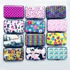 Card Holders Fashion ID Holder Portable Storage Practical Business Travel Multi Slots Aluminum Gift Printed Bag